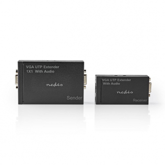 Nedis VGA extender | Nedis | Tot 300 meter over UTP (Audio, Cat5e/6) CREP5930BK K040409003 - 1