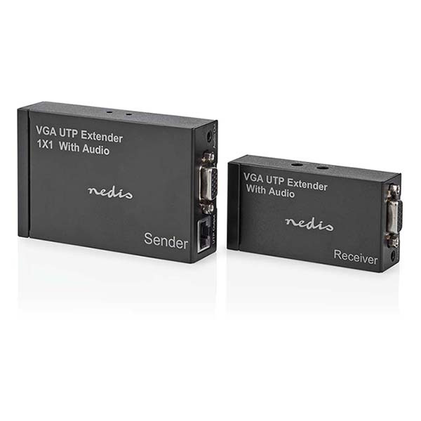 Nedis VGA extender | Nedis | Tot 300 meter over UTP (Audio, Cat5e/6) CREP5930BK K040409003 - 5