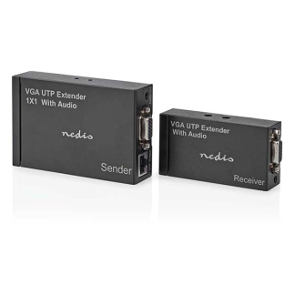 Nedis VGA extender | Nedis | Tot 300 meter over UTP (Audio, Cat5e/6) CREP5930BK K040409003 - 5