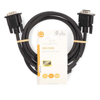 Nedis VGA kabel | Nedis | 2 meter (Zwart) CCGL59000BK20 CCGP59000BK20 N010409000 - 4