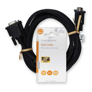 Nedis VGA kabel | Nedis | 3 meter (Zwart) CCGL59000BK30 CCGP59000BK30 N010409001 - 4