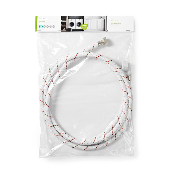 Nedis Vaatwasser toevoerslang | 1/2" - 3/4" | 2.5 meter (Recht/Gehoekt, 10 Bar, 90 °C) WAIH3412SH1N25 K081000193 - 2