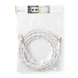 Nedis Vaatwasser toevoerslang | 1/2" - 3/4" | 4 meter (Recht/Gehoekt, 10 Bar, 90 °C) WAIH3412SH1N40 K081000195 - 2