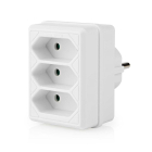 Nedis Verloopstekker | Nedis (Drieweg, 2.5 A, Wit) PSSPL300C1WT N030901000 Nedis Verloopstekker | Nedis (Drieweg, 2.5 A, Wit) PSSPL300C1WT N030901000