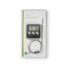 Nedis Vleesthermometer | Nedis (0 – 250℃,  Digitaal display, Timer, Alarm, Magnetisch) KATH105BK K170103223 - 4