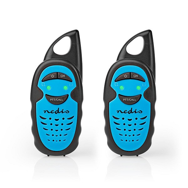 Nedis Walkie talkie | Nedis (Batterij, 3 kanalen, 3 km) WLTK0300BU K170407505 - 1