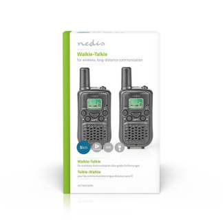 Nedis Walkietalkie | Nedis (VOX, Batterij, 8 kanalen, 5 km) WLTK0500BK K170407506 - 3