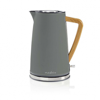 Nedis Waterkoker | Nedis (1.7 L, Droogkookbeveiliging, Soft touch, Grijs) KAWK510EGY K170108031 - 1