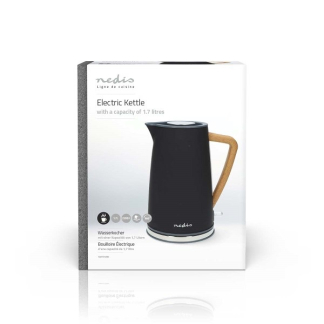 Nedis Waterkoker | Nedis  (1.7 L, Droogkookbeveiliging, Soft touch, Zwart) KAWK510EBK K170108024 - 5