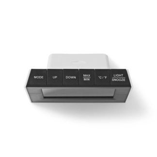 Nedis Weerstation | Nedis (Buitensensor, Klok, Hygrometer, Kalender, led) WEST404BK K170101406 - 2
