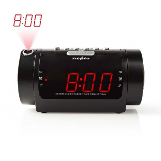 Nedis Wekkerradio | Nedis (Projectie, Dubbel alarm, Sluimerstand) CLAR005BK K170511114 - 