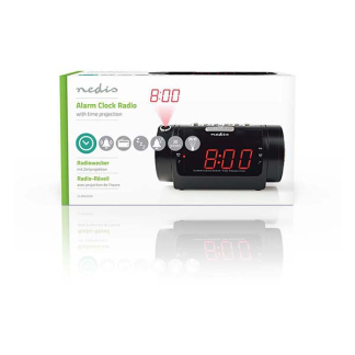 Nedis Wekkerradio | Nedis (Projectie, Dubbel alarm, Sluimerstand) CLAR005BK K170511114 - 7