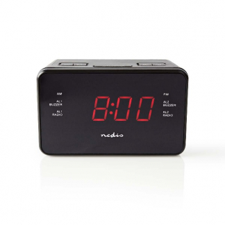 Nedis Wekkerradio | Nedis (Sluimerstand) CLAR002BK K170511116 - 1