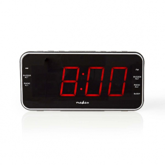 Nedis Wekkerradio | Nedis (Sluimerstand, USB) CLAR004BK K170511115 - 1