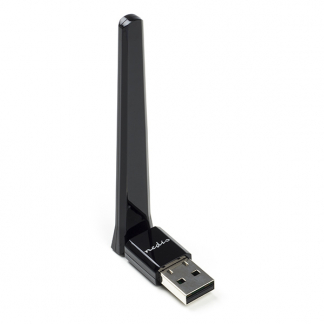 Nedis WiFi dongle met antenne - Nedis (USB A, Dual band, 2.4/5 GHz, AC600) WSNWA600BK N050604503 - 