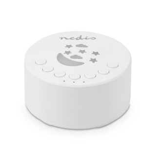 Nedis Witte ruis apparaat   | Nedis (18 geluidsopties, Tijdschakelaar, Dimbaar licht, 18 uur batterij, Wit, Draagbaar) SLAD200WT K170202731