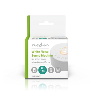 Nedis Witte ruis apparaat   | Nedis (18 geluidsopties, Tijdschakelaar, Dimbaar licht, 18 uur batterij, Wit, Draagbaar) SLAD200WT K170202731 - 3