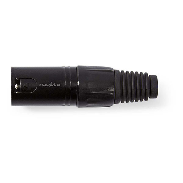 Nedis XLR connector | M | Nedis | 3-pin (Metaal, Trekontlasting) COTP15900BK K010411294 - 2