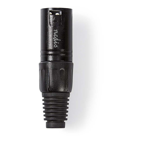 Nedis XLR connector | M | Nedis | 3-pin (Metaal, Trekontlasting) COTP15900BK K010411294 - 3