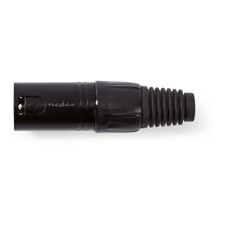 Nedis XLR connector | Nedis | 3-pin (Metaal, Mannelijk, Trekontlasting) COTP15900BK K010411294 - 2