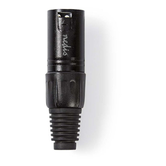 Nedis XLR connector | Nedis | 3-pin (Metaal, Mannelijk, Trekontlasting) COTP15900BK K010411294 - 3