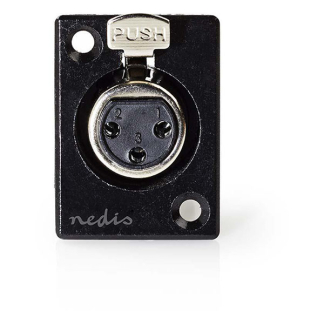 Nedis XLR connector | Nedis | 3-pin (Metaal, Vrouwelijk) COTP15911BK K010411293