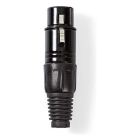 Nedis XLR connector | Nedis | 3-pin (Metaal, Vrouwelijk, Trekontlasting, Zwart) COTP15902BK K060202205 - 2