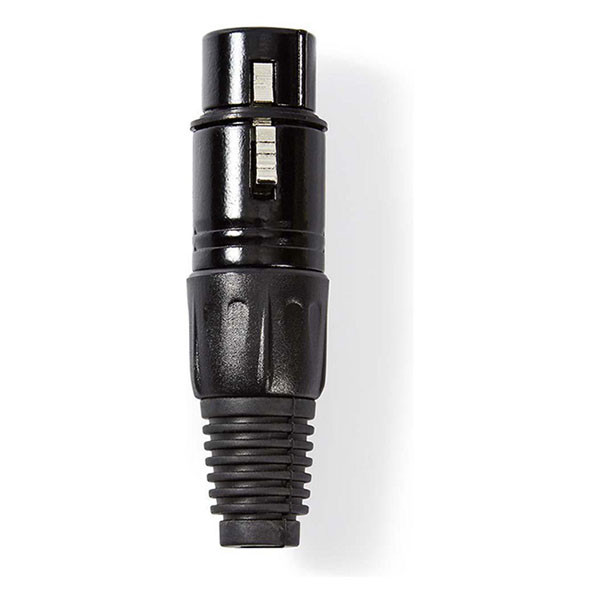 Nedis XLR connector | V | Nedis | 3-pin (Metaal, Trekontlasting, Zwart) COTP15902BK K060202205 - 2