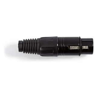 Nedis XLR connector | V | Nedis | 3-pin (Metaal, Trekontlasting, Zwart) COTP15902BK K060202205 - 3