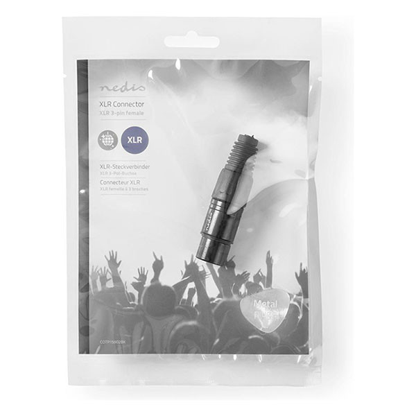 Nedis XLR connector | V | Nedis | 3-pin (Metaal, Trekontlasting, Zwart) COTP15902BK K060202205 - 7