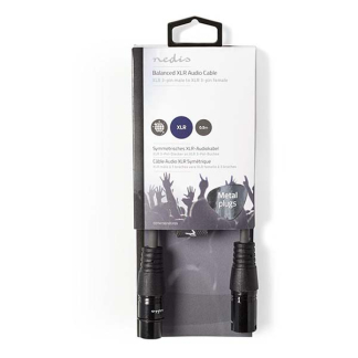 Nedis XLR kabel | V ↔ M | Nedis | 0.5 meter (Gebalanceerd, Stereo, 3-pins) COTH15010GY05 N010307072 - 3