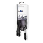 Nedis XLR kabel | V ↔ M | Nedis | 1.5 meter (Gebalanceerd, Stereo, 3-pins) COTH15020GY15 N010307081 - 3