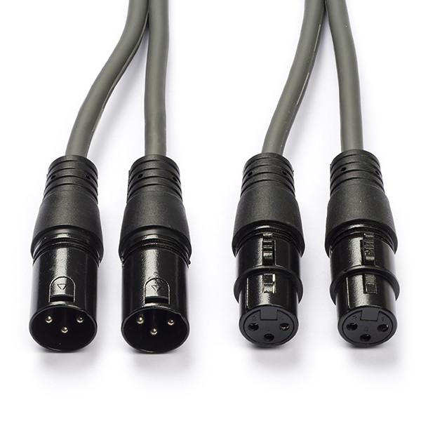 Nedis XLR kabel | V ↔ M | Nedis | 5 meter (Gebalanceerd, Stereo, 3-pins) COTH15030GY50 N010307086 - 2