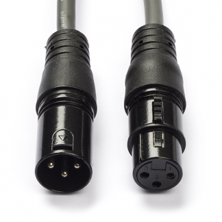 Nedis XLR kabel (m/v) | Nedis | 0.5 meter (Gebalanceerd, Stereo, 3-pins) COTH15010GY05 N010307072 - 