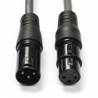 XLR kabel (m/v) | Nedis | 1.5 meter (Gebalanceerd, Stereo, 3-pins)