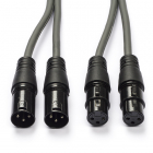 XLR kabel (m/v) | Nedis | 1.5 meter (Gebalanceerd, Stereo, 3-pins)