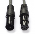 XLR kabel (m/v) | Nedis | 3 meter (Gebalanceerd, Stereo, 3-pins)