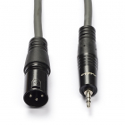 XLR (m) naar jack 3.5 mm kabel | Nedis | 3 meter (Stereo, Gebalanceerd, 100% koper)