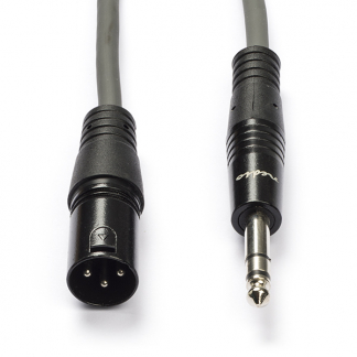 Nedis XLR (m) naar jack 6.35 mm kabel | Nedis | 1.5 meter (Stereo, Gebalanceerd, 100% koper) COTH15100GY15 N010307087 - 1
