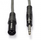 Nedis XLR (m) naar jack 6.35 mm kabel | Nedis | 1.5 meter (Stereo, Gebalanceerd, 100% koper) COTH15100GY15 N010307087