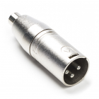 Nedis XLR (m) naar tulp (v) adapter - Nedis (Mono, 3-pin) CAGP15930ME N050307012 Nedis XLR (m) naar tulp (v) adapter - Nedis (Mono, 3-pin) CAGP15930ME N050307012