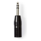 Nedis XLR naar 6.35 mm jack adapter | M ↔ M | Nedis (Stereo, 3-pin) COTP15943BK K050307029 - 2