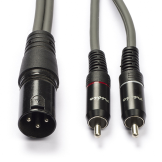 Nedis XLR naar Tulp kabel | M ↔ M | Nedis | 1.5 meter (Gebalanceerd, Stereo) COTH15200GY15 N010307096 - 2