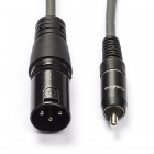 Nedis XLR naar Tulp kabel | M ↔ M | Nedis | 1.5 meter (Ongebalanceerd, Mono) COTH15205GY15 N010307020 - 2