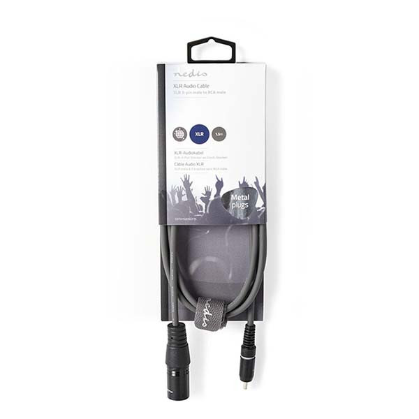 Nedis XLR naar Tulp kabel | M ↔ M | Nedis | 1.5 meter (Ongebalanceerd, Mono) COTH15205GY15 N010307020 - 3