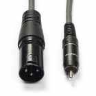 XLR naar Tulp kabel (m/m) | Nedis | 1.5 meter (Ongebalanceerd, Mono)