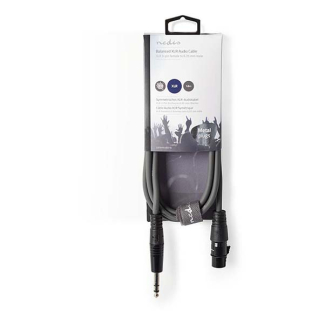 Nedis XLR naar jack 6.35 mm kabel | V ↔ M | Nedis | 1.5 meter (Stereo, Gebalanceerd, 100% koper) COTH15110GY15 N010307091 - 3