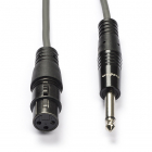 Nedis XLR naar jack 6.35 mm kabel | V ↔ M | Nedis | 5 meter (Mono, Ongebalanceerd, 100% koper) COTH15120GY50 N010307094 - 2