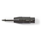 Nedis XLR (v) naar 6.35 mm jack (m) adapter | Nedis (Stereo, 3-pin) COTP15940BK K050307030 - 4