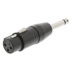 Nedis XLR (v) naar 6.35 mm jack (m) adapter | Nedis (Stereo, 3-pin) COTP15940BK K050307030 - 5